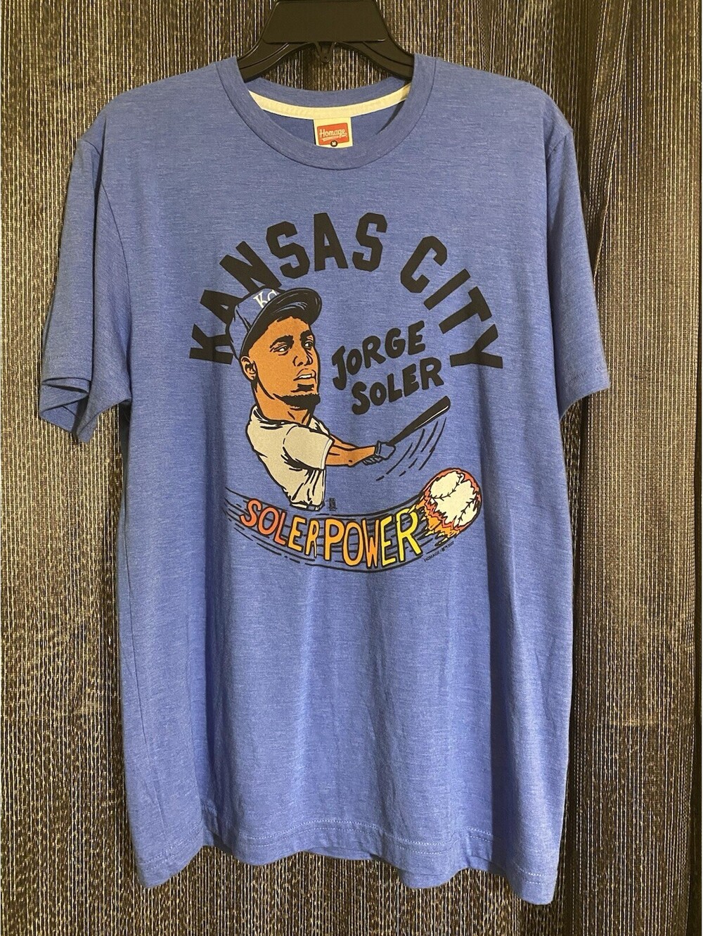 Homage MLB Kansas City Royals Size Medium Soler Power T-Shirt - Jorge Soler
